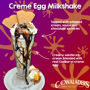 cadwaladers creme egg milkshake