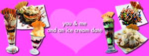 Valentines Ice Cream Sundaes